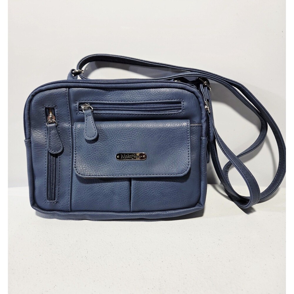 MultiSac Crossbody Shoulder Bag Multiple Compartments Travel On The Go EUC